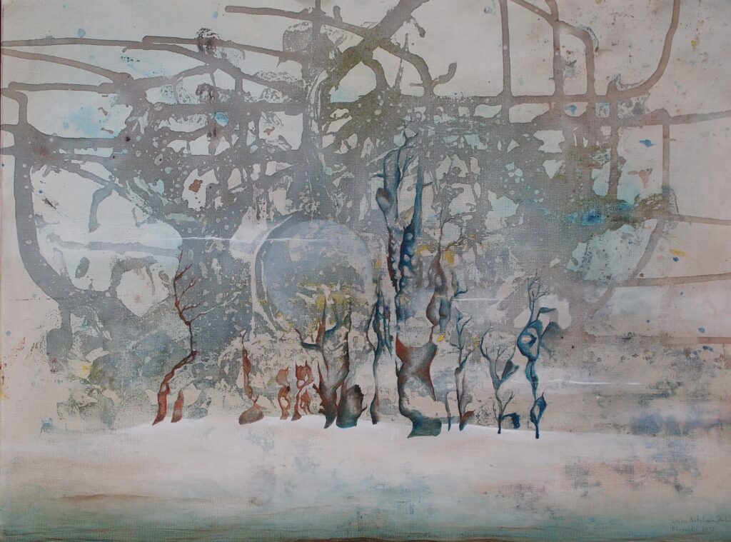 2015, Weißer Nebel wunderbar, 40 cm x 50 cm